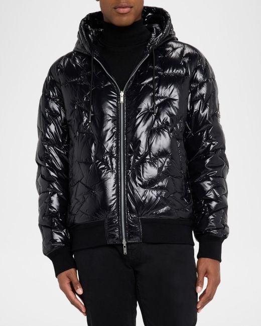 Moose Knuckles Black Apos;S Briar Hoodie Down Jacket for men