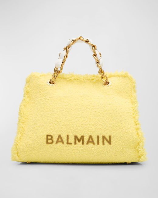 Balmain Yellow 1945 Soft Cabas Tote Bag