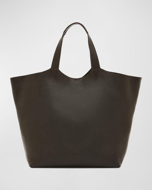 Il Bisonte Black Le Laudi Leather Tote Bag