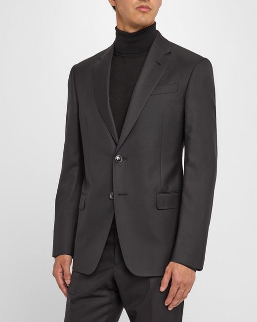 Giorgio Armani Soft Basic Two-piece Suit, Black for men