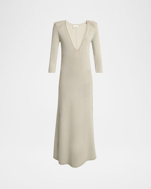 Isabel Marant White Salina Fluid Tailoring Wool Dress