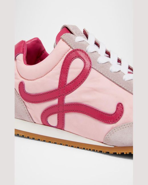 Loewe Pink Flow Retro Runner Sneakers