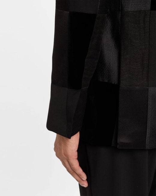 Brioni Black Apos;S Virgilio Patchwork Dinner Jacket for men