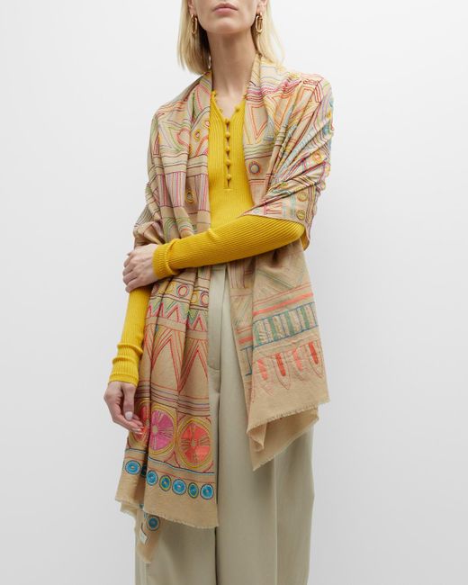 Janavi India Cocoon Wool-Silk Scarf