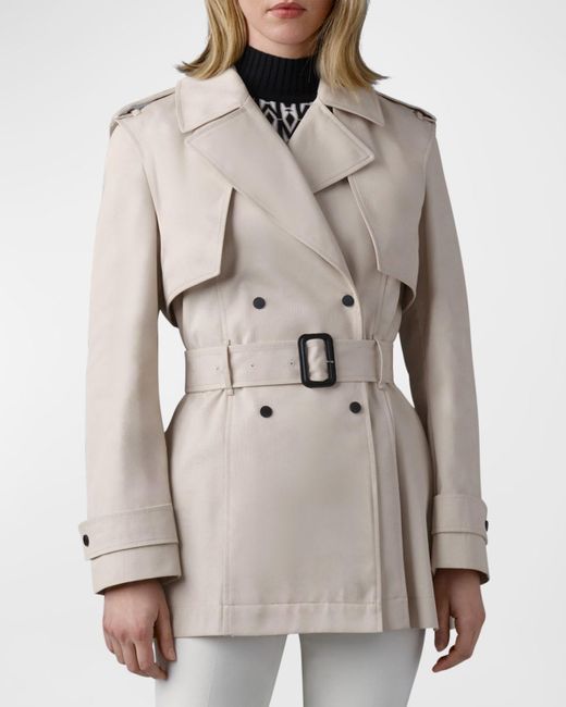 Mackage Gray Adva Mid-Length Belted Coat