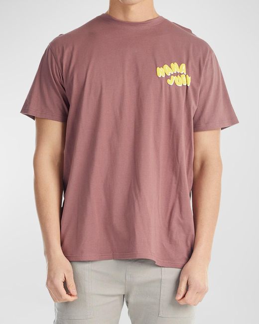 NANA JUDY Pink James Bubble Logo T-shirt for men