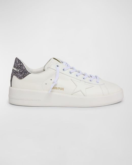 Golden Goose Deluxe Brand Multicolor Pure Star Leather Glitter Low-Top Sneakers