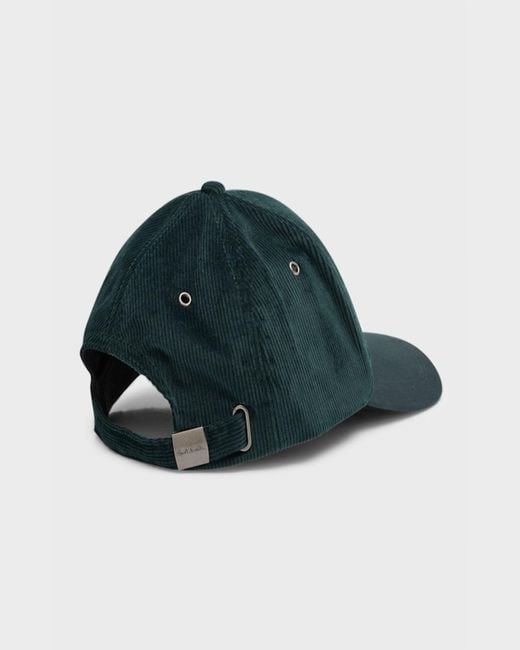 Paul Smith Green Corduroy And Twill 6-Panel Baseball Cap for men
