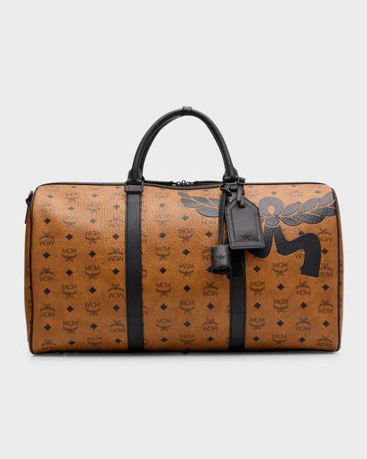 MCM Brown Ottomar Weekender Bag for men
