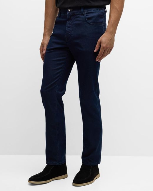 Stefano Ricci Blue Straight-Fit Jeans for men