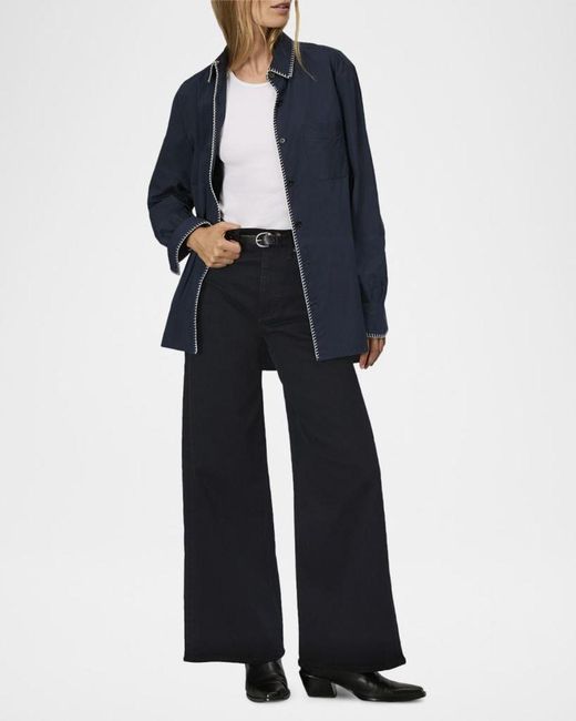 Rag & Bone Black Flexi Sofie High-Rise Ankle Jeans