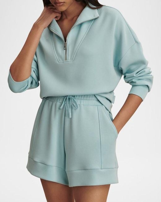 Varley Blue Atrium Drawstring Shorts