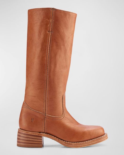 Frye Brown Campus Tall Leather Riding Boots