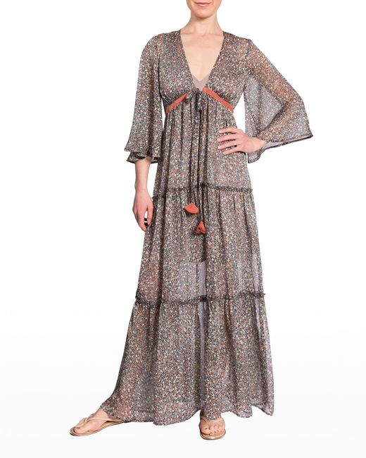 EVERYDAY RITUAL Jennifer Tiered Maxi Coverup Dress Lyst