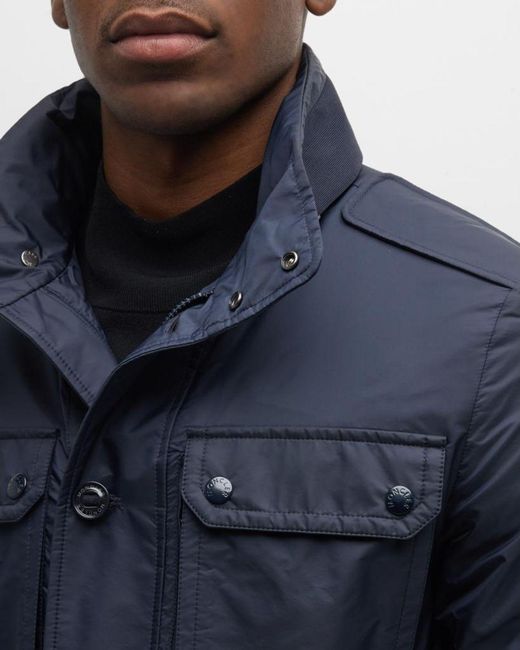 Moncler Blue Apos;S Lez Field Jacket for men