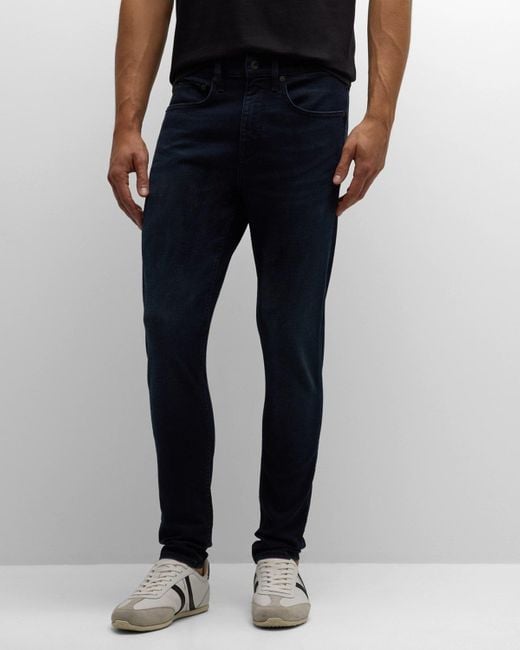 Rag & Bone Black Fit 1 Aero Stretch Denim Skinny Jeans for men