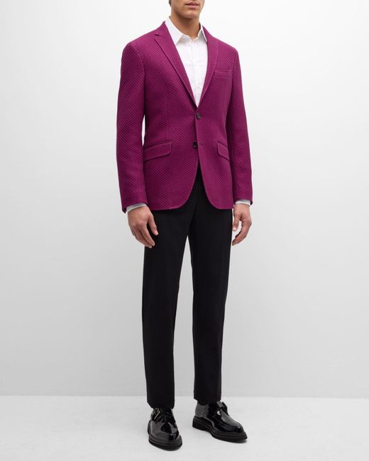 Etro Purple Apos;S Basic Textured Blazer for men