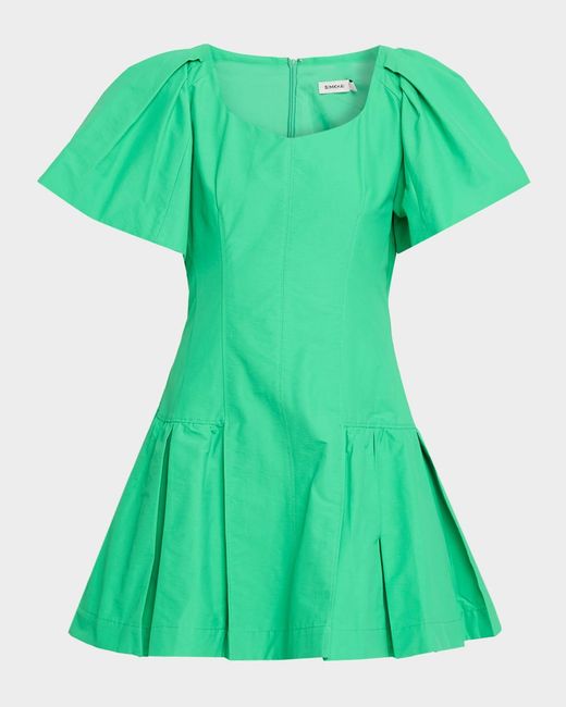 green emerald velvet dress Simkhai Riona Bustier Gown in Kelly Green main image 0