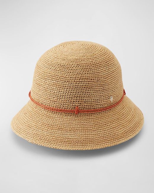 Helen Kaminski Natural Rosie Packable Raffia Bucket Hat