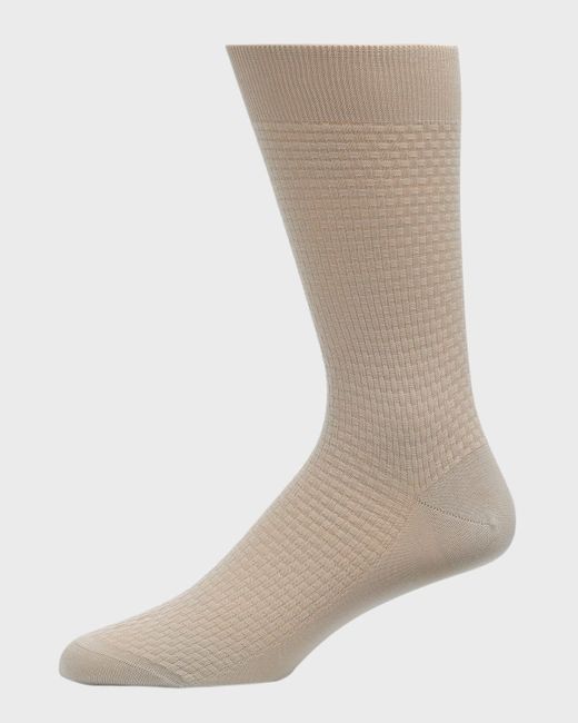 Brioni Natural Calza Corta Cotton Crew Socks for men