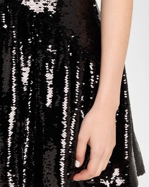 Simone Rocha Women's Black Sequined Sleeveless Mini Peplum Dress -  www.souklhad.com