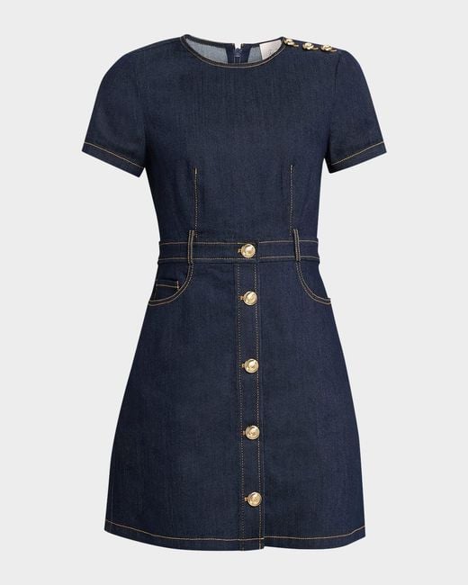 Cinq  Sept Women's Blue Niya Denim Mini Dress - www.confineg.com