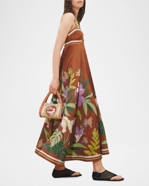 alemais brown dress Silvio Ruched Midi Dress