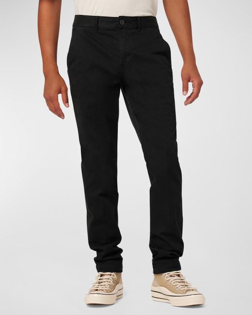 Hudson Black Classic Slim-Straight Chino Pants for men