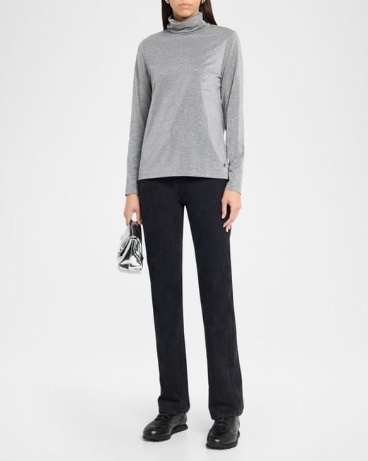 Bogner Gray Gelia Half-Zip First Layer