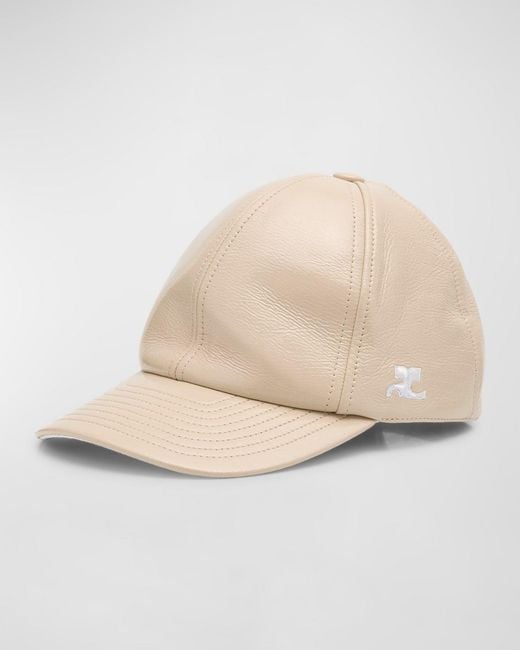 Courreges Natural Re-Edition Vinyl Baseball Cap