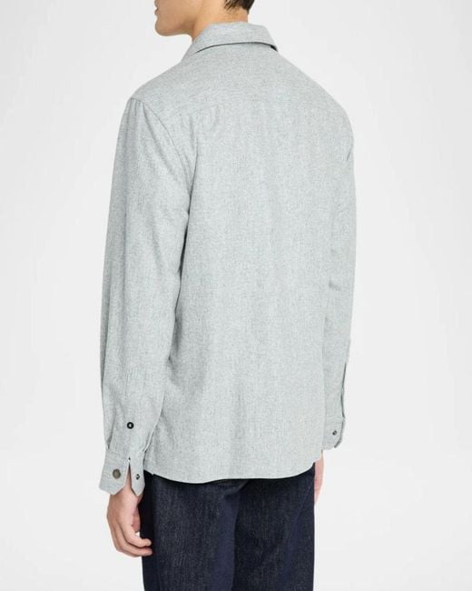 Brunello Cucinelli Blue Apos;S Padded Wool Jacket for men