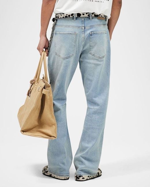 Represent Blue Boot-Cut Jeans for men