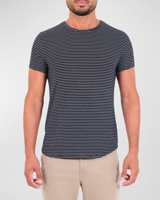 Monfrere Blue Dann Striped T-Shirt for men