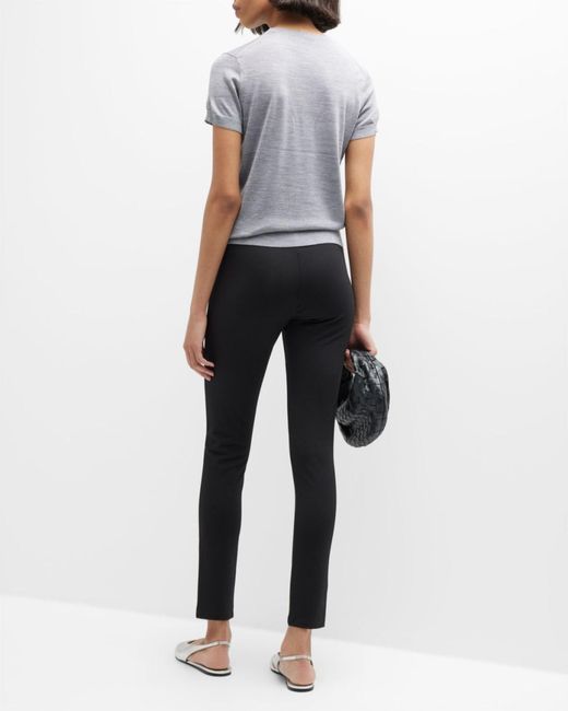 Theory Blue Basic Regal Wool Short-sleeve Tee
