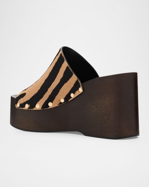 Stuart Weitzman Brown Kate Clog Slide