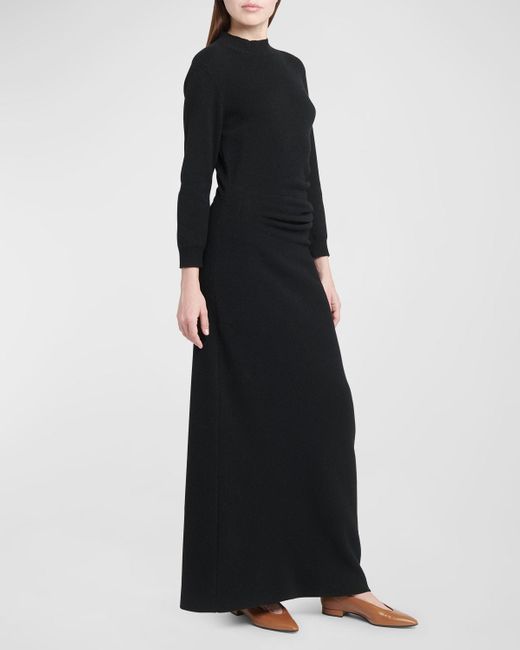 Loro Piana Black Queenstown Cashmere-blend Maxi Dress
