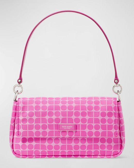 Kate Spade Pink Noel Convertible Printed Crossbody Bag