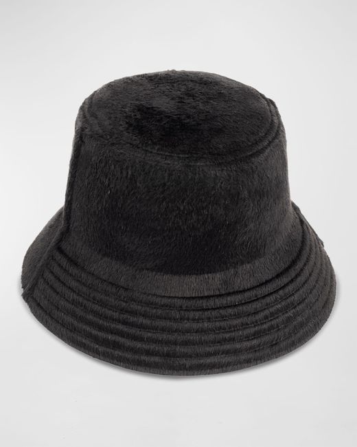 Barbisio Black Becky Cashmere-wool Bucket Hat