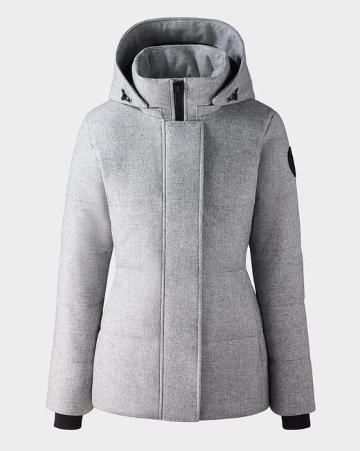 Canada Goose Gray Chelsea Alluraluxe Wool Parka