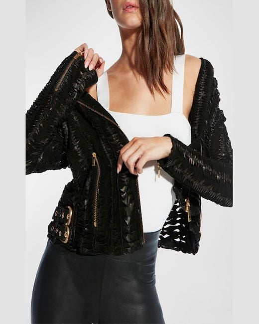 AS by DF Black Safe And Sound Leather Jacket