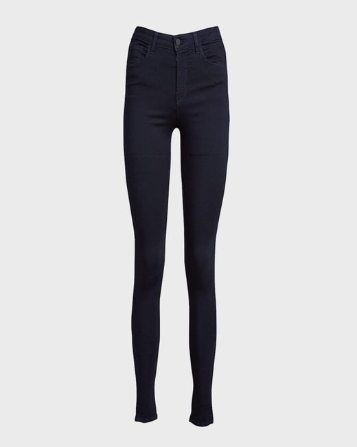 L'Agence Blue Marguerite High-Rise Skinny Jeans