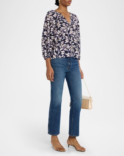 Rails Blue Vasia Button-Front Blouse