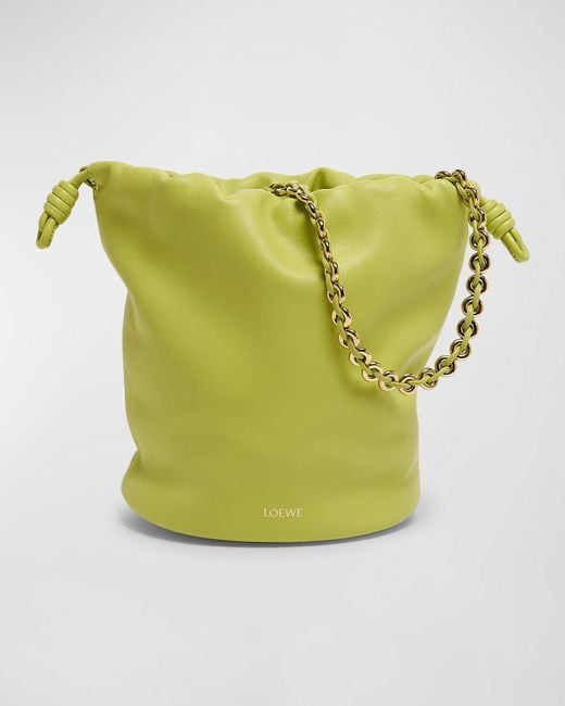 Loewe Green X Paula'S Ibiza Flamenco Bucket Bag