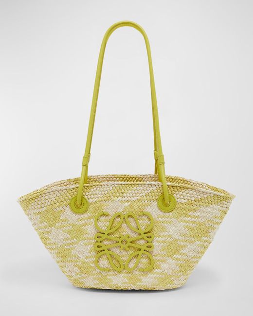 Loewe Metallic X Paula'S Ibiza Anagram Basket Shoulder Bag