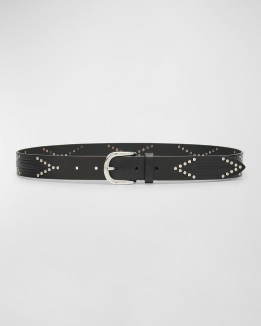 Isabel Marant Multicolor Telly Gd Studded Leather Belt