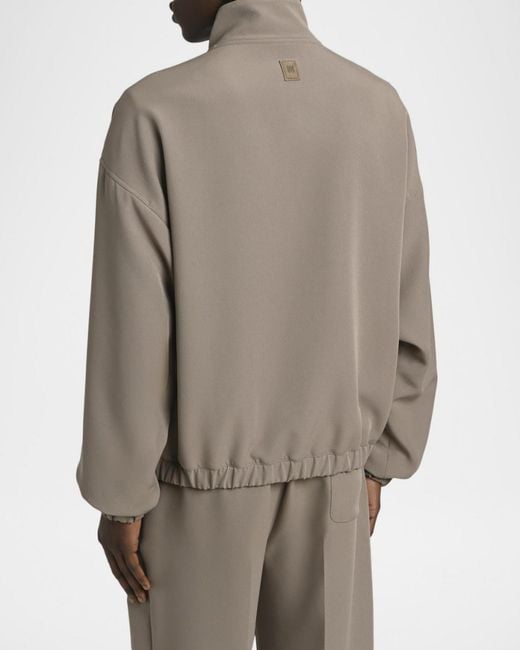 Amiri Gray Apos;S Logo Patch Full-Zip Blouson for men