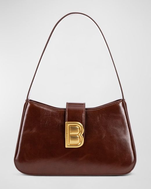Brandon Blackwood Brown Daphne Leather Shoulder Bag