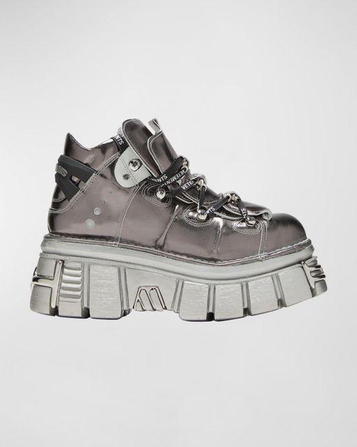 Vetements Gray X New Rock Platform Fashion Sneakers for men