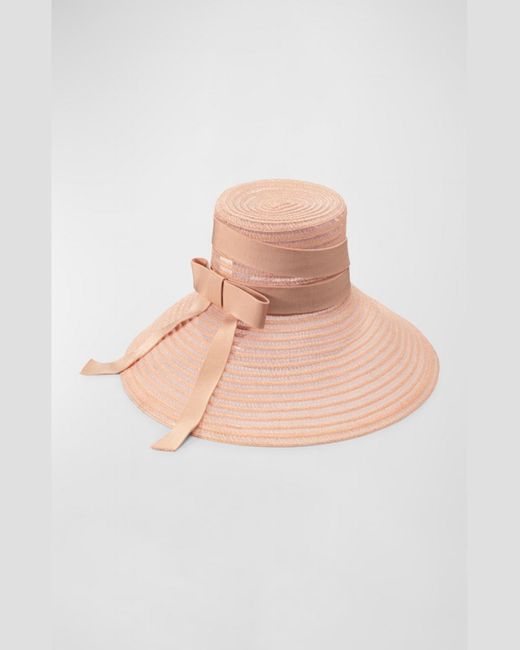 Eugenia Kim Pink Mirabel Large-Brim Bucket Hat