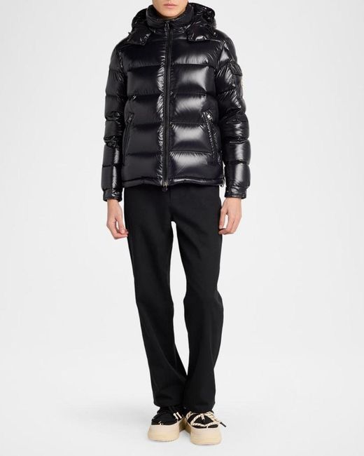 Moncler Black Apos;S Hooded Down Puffer Jacket for men